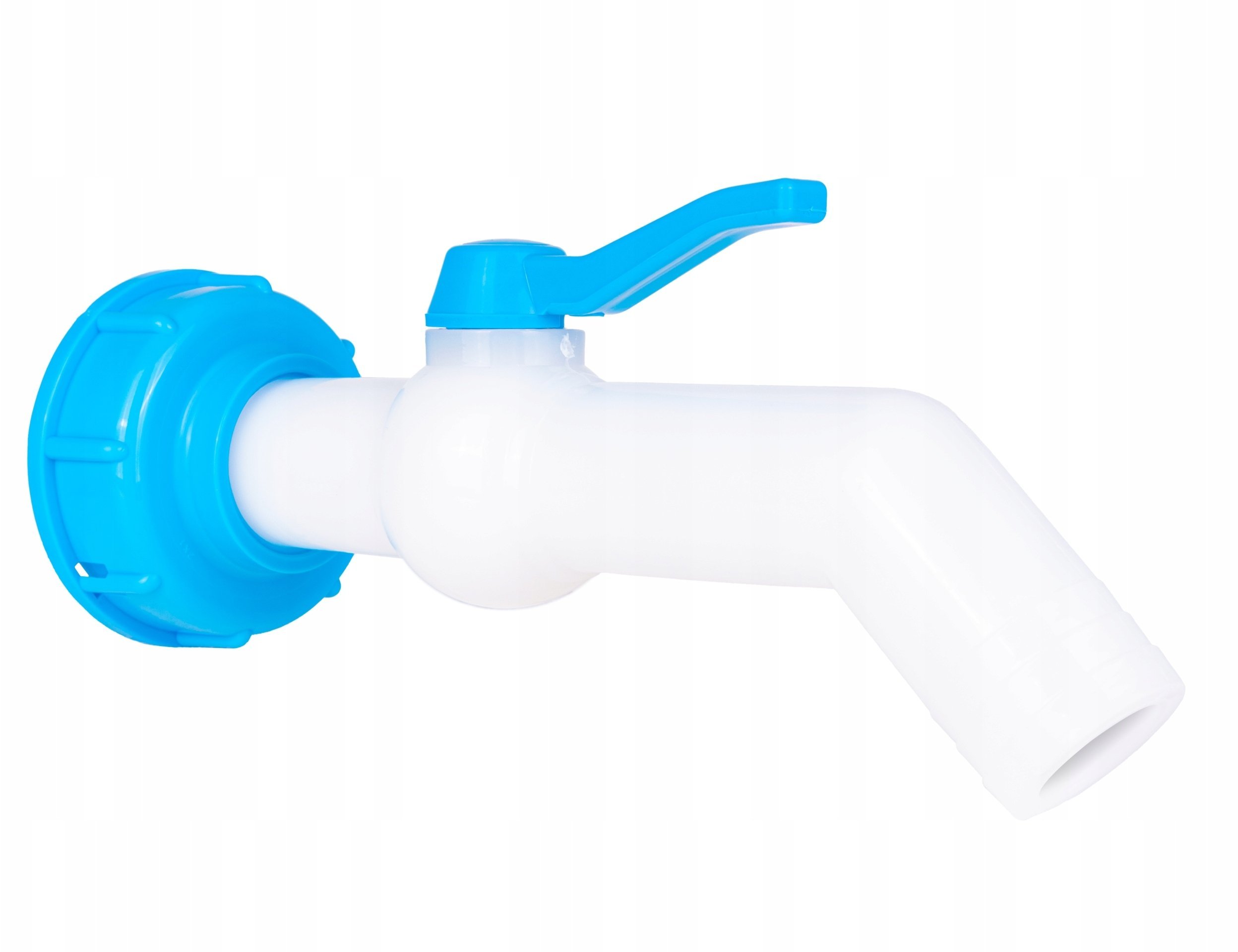 Zestaw – IBC nakrętka S60x6 + kran na wąż 32mm 45° – mauser 80