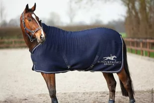 Schockemohle Derka osuszająca NEW HEAT BALANCE - midnight blue - Derki dla konia - miniaturka - grafika 1