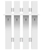 Wieszaki i stojaki - Biały wieszak ścienny na kurtki F0-E80 - miniaturka - grafika 1