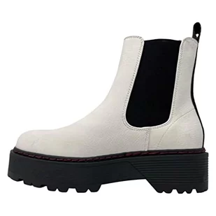 REPLAY Damskie buty DOC Beatles Chelsea, 061WHITE, 40 EU - Moda i Uroda OUTLET - miniaturka - grafika 1