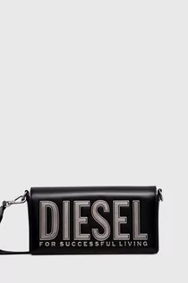 Torebki damskie - Diesel torebka skórzana kolor czarny - grafika 1