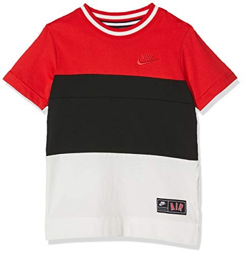Nike Unisex Dzieci B Air Top Ss T-shirt University Red/Black/Sail XS