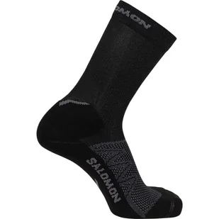 Skarpetki Unisex Damskie Męskie Młodzieżowe Trekkingowe Sportowe Wysokie Czarne Salomon Speedcross 39/41 - Skarpetki damskie - miniaturka - grafika 1