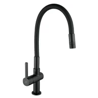 Baterie kuchenne - Bateria kuchenna Freila czarna z wylewką U Laveo - miniaturka - grafika 1