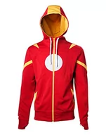 Bluzy męskie - Marvel Męska bluza z kapturem z motywem wojny secesyjnej - Kapitan Ameryka kontra Iron Man, Czerwony, 3XL - miniaturka - grafika 1