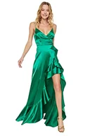 Sukienki - Trendyol Sukienka wieczorowa i balowa - turkusowa - linia A, Szmaragd, 68 - miniaturka - grafika 1