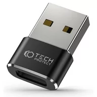 Pozostałe akcesoria do telefonów - Adapter USB - USB Typ-C TECH-PROTECT UltraBoost Czarny - miniaturka - grafika 1
