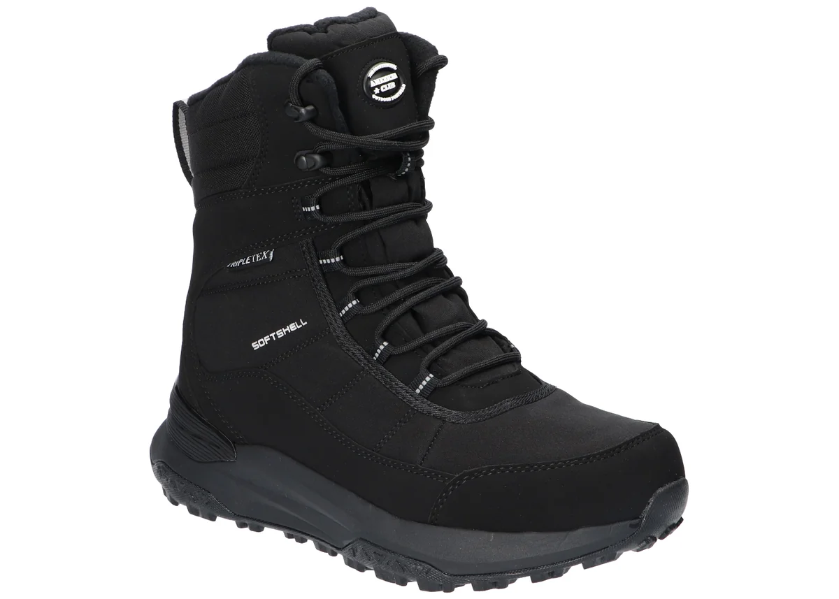 AMERICAN CLUB SN91 STYLOWE OCIEPLANE TRAPERY SOLIDNE ŚNIEGOWCE BUTY ZIMOWE MĘSKIE BK 44