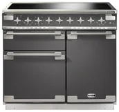 Kuchenki elektryczne - Kuchnia z płytą indukcyjną FALCON Elise 100 Szary szczotkowany nikiel - miniaturka - grafika 1