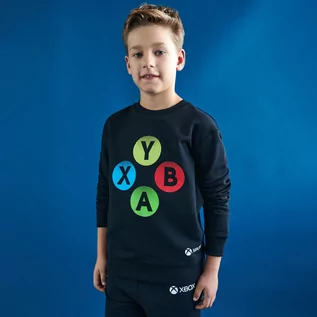 Swetry dla chłopców - Sinsay - Bluza Xbox - Czarny - grafika 1