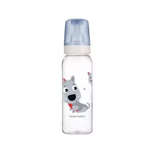 Canpol babies BABIES Butelka wąska Cute Animals niebieska 12m+ 250ml - Butelki dla niemowląt - miniaturka - grafika 1