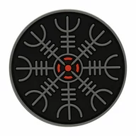 Odzież taktyczna i umundurowanie - Naszywka M-Tac Hełm Grozy 3D PVC - Black/Grey (51221211) - miniaturka - grafika 1
