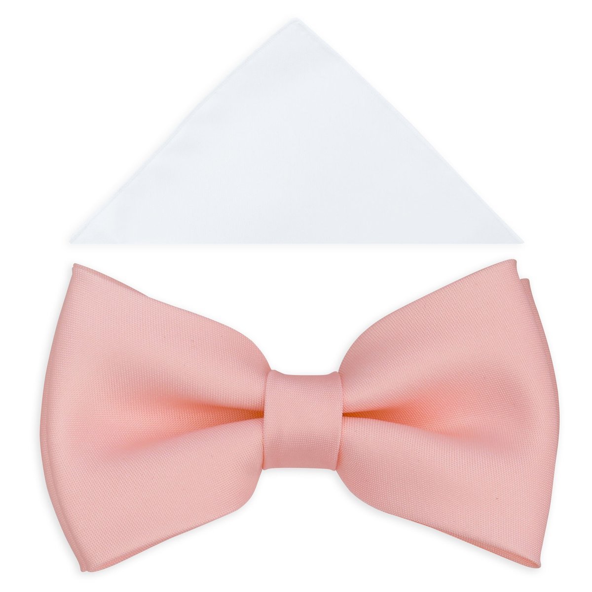 Jasnoróżowa gładka mucha męska - pudrowy róż A6