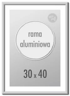 Ramka na zdjęcia 30x40 cm Ramki aluminiowe 40x30 cm srebrna - Ramki na zdjęcia - miniaturka - grafika 1