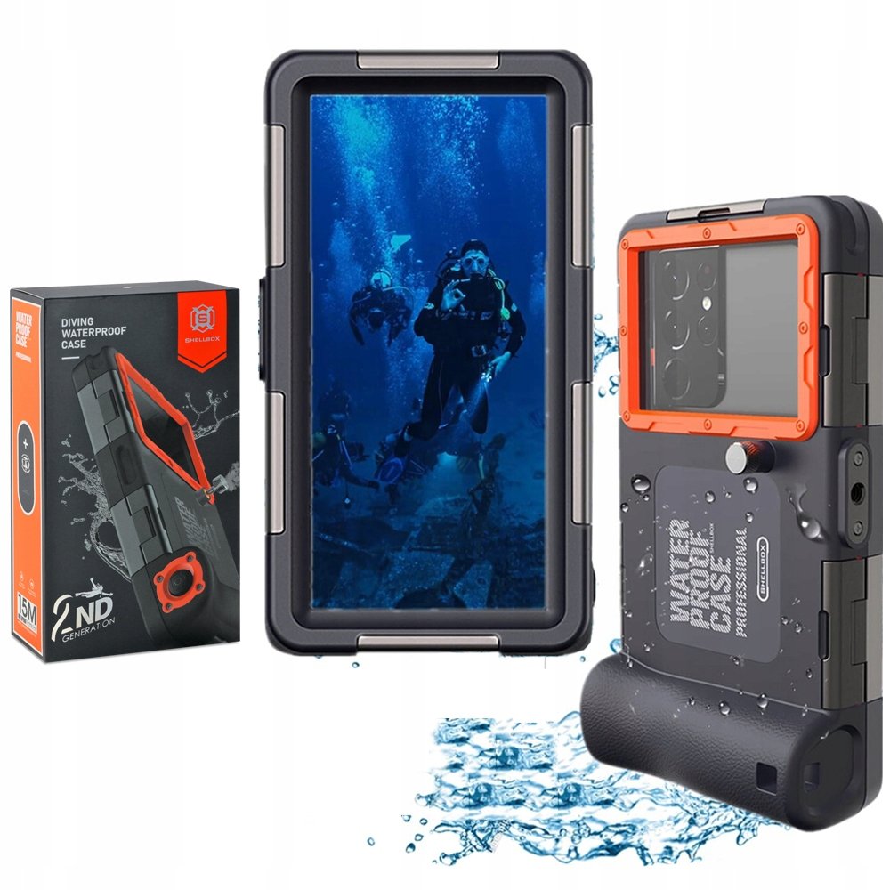 ShellBox Profesjonalne Wodoodporne etui na telefon do nurkowania do 15m
