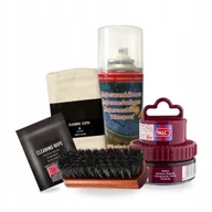 Środki do obuwia i ubrań - Krem Pasta do Butów Bordowa z Impregnatem i Akcesoriami Palc Zestaw 5w1 - miniaturka - grafika 1