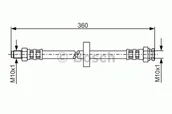 Przewody hamulcowe - Bosch Przewód hamulcowy giętki BOSCH 1987481017 1987481017 - miniaturka - grafika 1