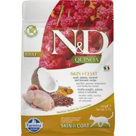 Sucha karma dla kotów - Karma dla kota FARMINA N&D Quinoa Skin & Coat Przepiórka z komosą ryżową z kokosem i kurkumą 300 g - miniaturka - grafika 1