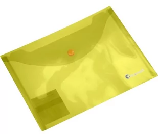 Titanum Teczka kopertowa A5 żółty transparentny - Szkolne artykuły papiernicze - miniaturka - grafika 1