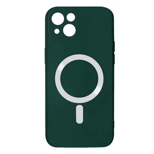 Etui kompatybilne z Magsafe do iPhone'a 14 Półsztywne, miękkie w dotyku, zielone - Etui i futerały do telefonów - miniaturka - grafika 1
