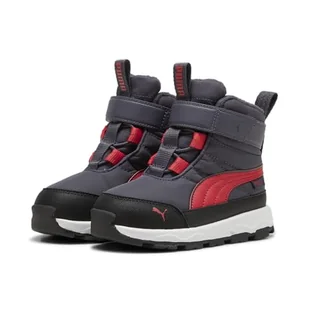 Buty dla małych dzieci PUMA Evolve PUMA Galactic Gray Tart Cherry Black Red - Buty trekkingowe dziecięce - miniaturka - grafika 1