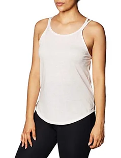 Nike Damska koszulka w Nk Yoga Strappy Tank Tank Top różowy Barely Rose/Htr/(Plum Chalk) X-L CQ8822 - Koszulki i topy damskie - miniaturka - grafika 1