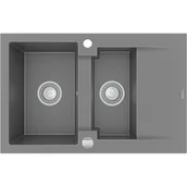 Zlewozmywaki - Mexen Gaspar zlewozmywak granitowy 6507731505-71 - miniaturka - grafika 1