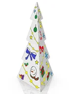 Zabawki kreatywne - Tekturowa Choinka Do Składania I Malowania - miniaturka - grafika 1