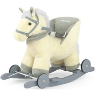 Jeździki dla dzieci - Bujak Na Biegunach Bujaczek Koń na roczek Beżowy - miniaturka - grafika 1