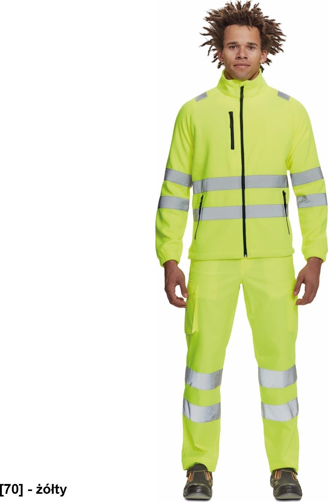 CERVA ALMERIA HV - bluza polarowa - żółty XXL