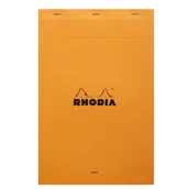 Notesy i bloczki - Blok Rhodia N°19 A4+ 21x31,8 cm, linie, pomarańczowy - miniaturka - grafika 1