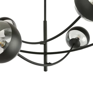 Emibig Hunter lampa sufitowa 6-punktowa czarna/transparentna 1101/6 - Lampy sufitowe - miniaturka - grafika 6