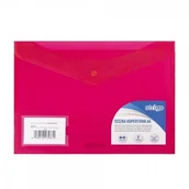 Teczki i skoroszyty - Strigo Teczka kopertowa PP A4 pozioma różowa 2kiesz. SF006 STRIGO - miniaturka - grafika 1