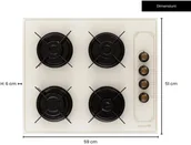 Płyty gazowe do zabudowy - Hausberg BERVIN DIS TICARET LTD STI HB-570RST - miniaturka - grafika 1