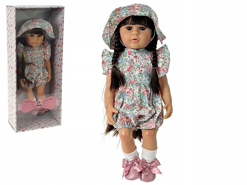 Lalka Blondynka Anatomiczna Dziewczynka 55CM Długie Włosy interaktywna