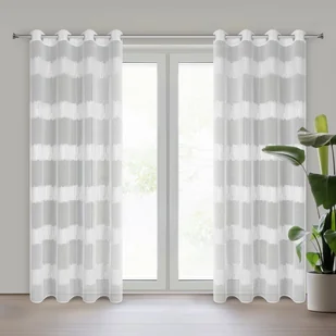 Firana, Lendra, 140x250 Przel, Eurofirany, biała - Firany - miniaturka - grafika 1