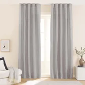 Zasłony - Zasłony strukturalne na taśmie 140 x 250 cm Smukee, 2 szt., beżowe - miniaturka - grafika 1