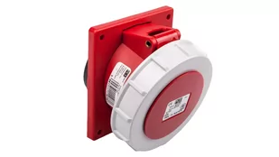 PCE Polska sp. z o.o. Gniazdo tablicowe skośne 32A 5P 400V /80x97/ czerwone IP67 POWER TWIST 4252-6 - Gniazdka elektryczne - miniaturka - grafika 1