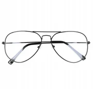 Okulary korekcyjne, oprawki, szkła - AVIATOR Okulary PILOTKI OPRAWKI metal - miniaturka - grafika 1