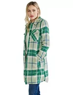 Płaszcze damskie - Street One Damski płaszcz przejściowy A211798 w kratkę, miętowy, 44, Desert Mint, 44 - miniaturka - grafika 1