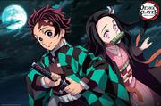 Galeria Plakatu Demon Slayer Tanjiro i Nezuko - plakat 91,5x61 cm