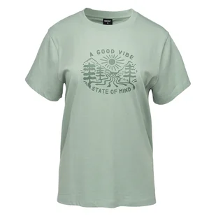 Damska Koszulka z krótkim rękawem HI-TEC LADY DIOKI M000246115 – Zielony - Koszulki i topy damskie - miniaturka - grafika 1