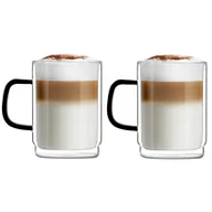 Szklanki - Vialli Design Komplet 2 szklank z podwójną ścianką Carbon 350 ml 8562 28562 + - miniaturka - grafika 1