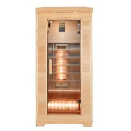 Sauny - Sauna na podczerwień 2-osobowa 105x90 cm grzejniki kwarcowe i karbonowe Bergen1 Infrared - miniaturka - grafika 1