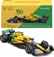 Samochody i pojazdy dla dzieci - BOLID F1 McLaren MCL38 Oscar Piastri GP Monaco 2024 SENNA 1:43 BBURAGO - miniaturka - grafika 1