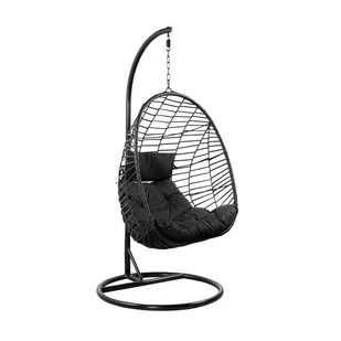 Huśtawka SOLEI fotel ogrodowy z poduszką 95x95x195 - Huśtawki Huśtawka SOLEI fotel ogrodowy z poduszką 95x95x195 - Huśtawki - miniaturka - grafika 1