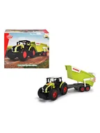 Pociągi dla dzieci - Dickie Traktor "Claas" z przyczepką - 3+ - miniaturka - grafika 1