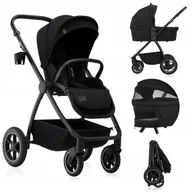 Wózki dziecięce - Wózek wielofunkcyjny 2w1 spacerówka + gondola XL materac LIONELO MERIL 2IN1 - miniaturka - grafika 1