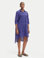 Sukienki - Iconique Sukienka letnia Ella IC26-082 Fioletowy Relaxed Fit - miniaturka - grafika 1