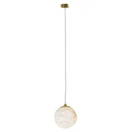 Lampy sufitowe - Volterra lampa wisząca 1xG9 mosiądz P01968BR - miniaturka - grafika 1